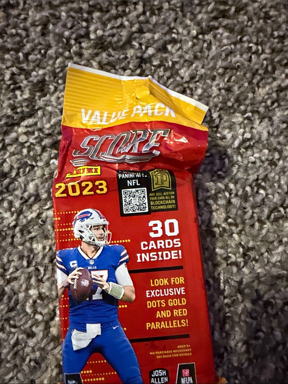 Panini Score 2023 Football Value Pack - Red and Yellow